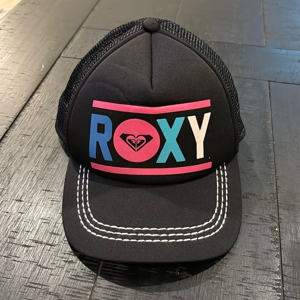 Roxy Snapback Trucker Cap Roxy Beach Surf Black Roxy Hat​​​